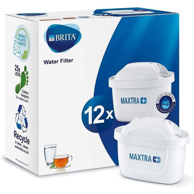 12 Pack BRITA Maxtra+ Plus Water Filter Jug Replacement Cartridges Refills