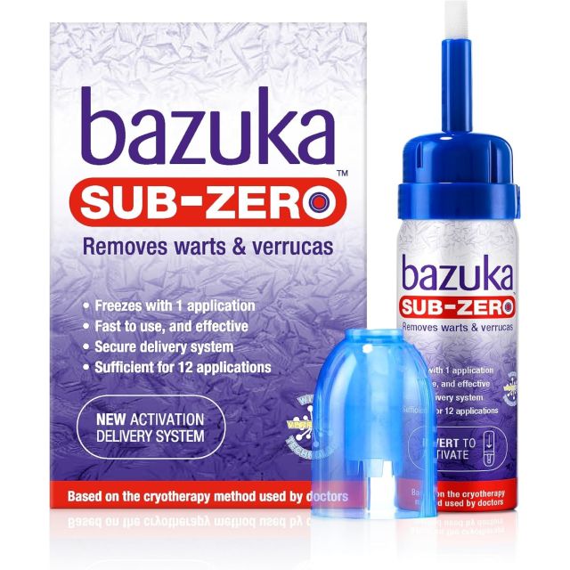 Bazuka Sub-Zero Warts & Verrucas Treatment 50ml 12 Applications