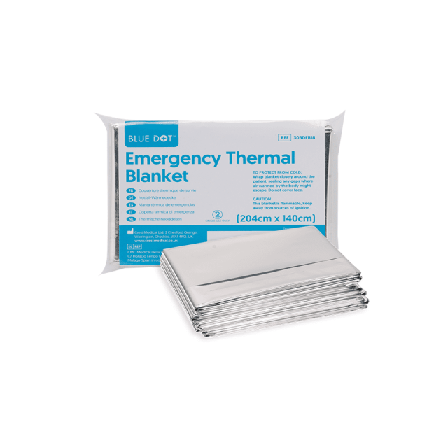 BlueDot Emergency Foil Blanket 140cm x 204cm