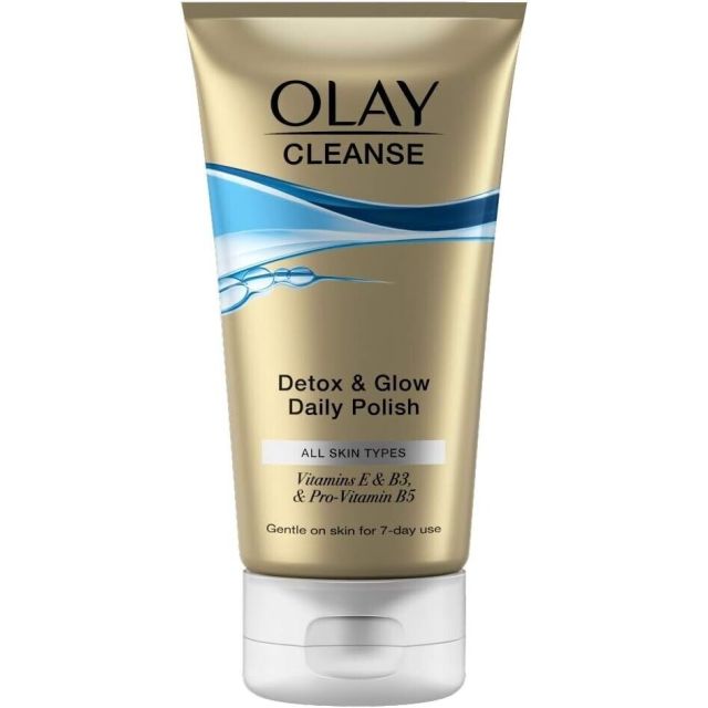 Olay Cleanse Detox & Glow Daily Exfoliating Polish Gentle All Skin Types 150ml