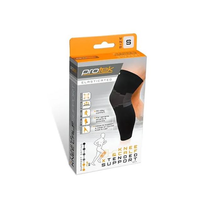 Protek Elasticated Xtended Knee & Calf Support