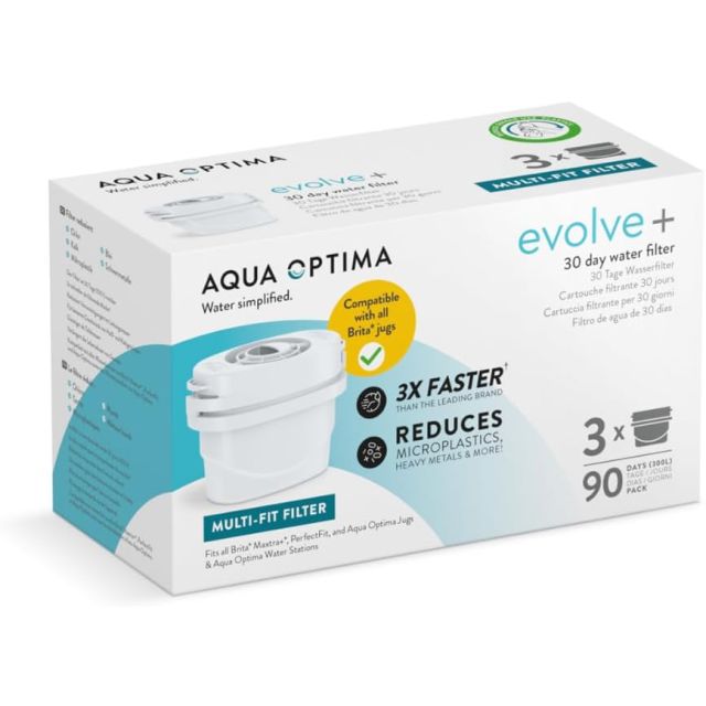 3 Universal Limescale Water Filter Cartridge for Brita Maxtra / Plus & Pro Refill