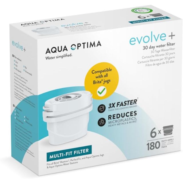 6 Universal Limescale Water Filter Cartridge for Brita Maxtra / Plus & Pro Refill