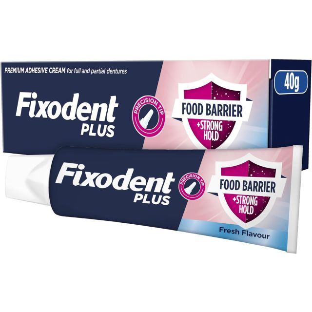 Fixodent Plus Dual Food Barrier Protection Denture Adhesive Cream 40g