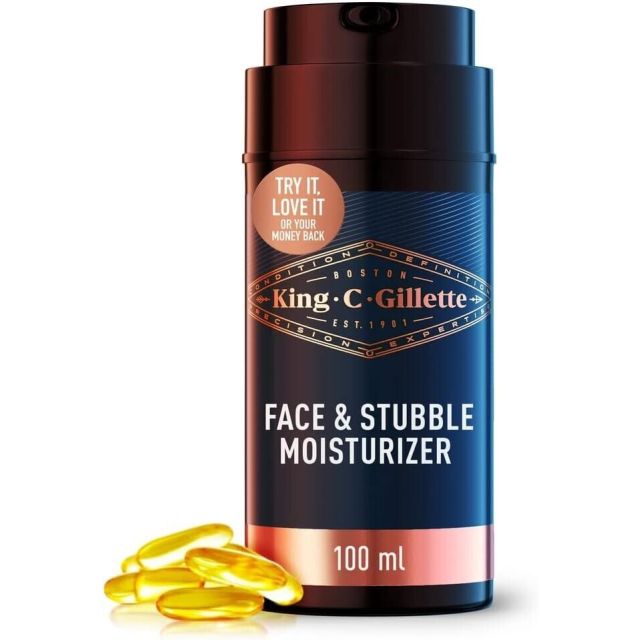 King C. Gillette Face & Beard Moisturiser for Men Complex & Argan Oil