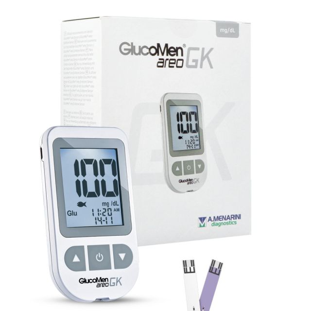 Glucomen Areo GK Blood Glucose & Ketones Monitoring System + Test Strips