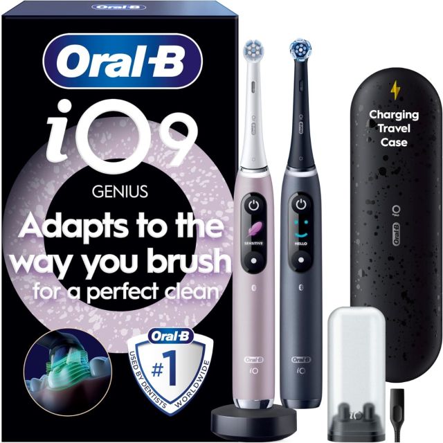 Oral-B iO9 Series Family Pack Duo Electric Rechargeable Toothbrush + Travel Case