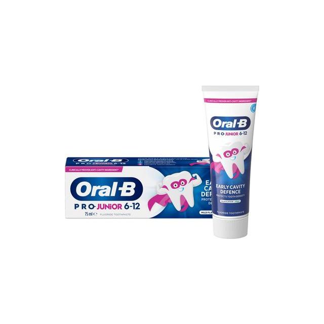 Oral-B Pro Junior Toothpaste 6-12 Years 75ml / Early Cavity Defence