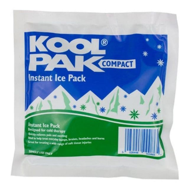 Koolpak First Aid Ice Pack Cool Pain Relief Gel Back Injury Cold Compress Compact
