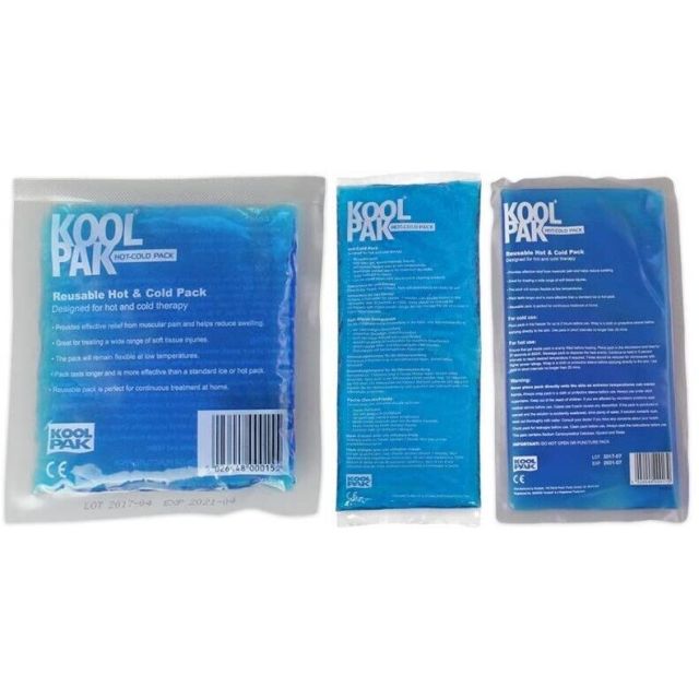 Koolpak Reusable Hot/Cold Sports Ice Gel Pack First Aid Sprains Pain Relief S-XL