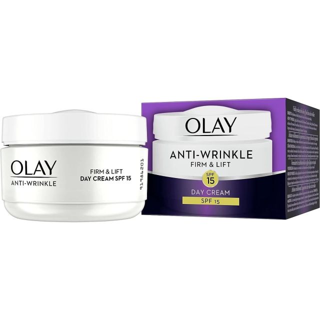 Olay Anti-Wrinkle Firm and Lift Anti-Ageing Day Moisturiser Cream SPF15 50ml