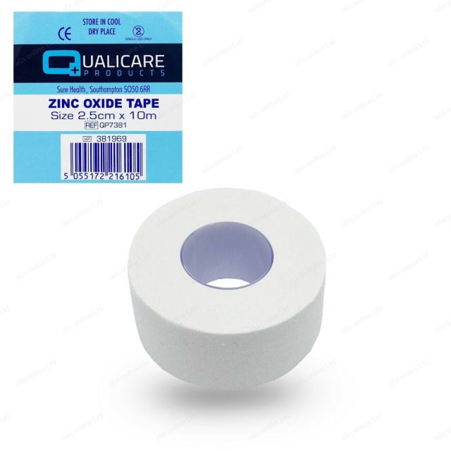 Qualicare Zinc Oxide Tape 2.5cm x 10m