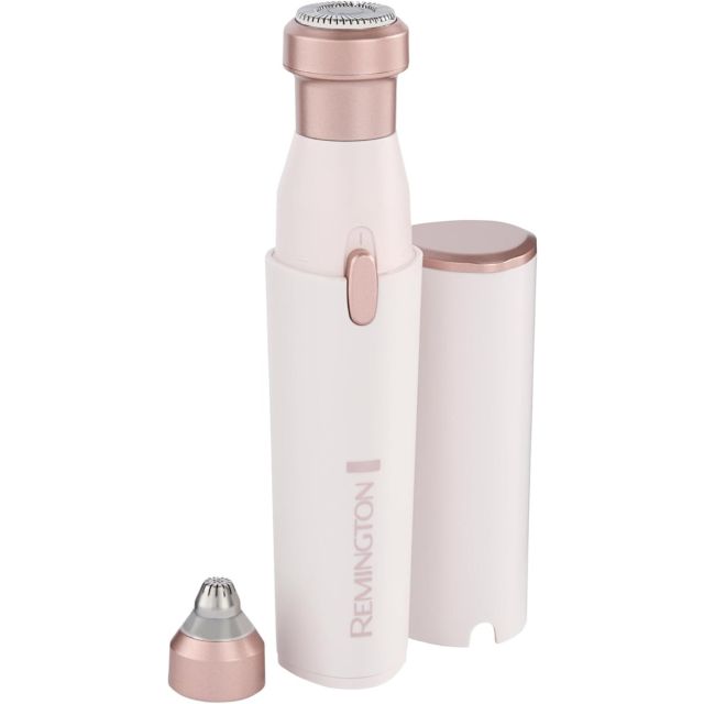 Remington 2-in-1 Facial Hair Remover [Hypoallergenic Attachments, LED Light