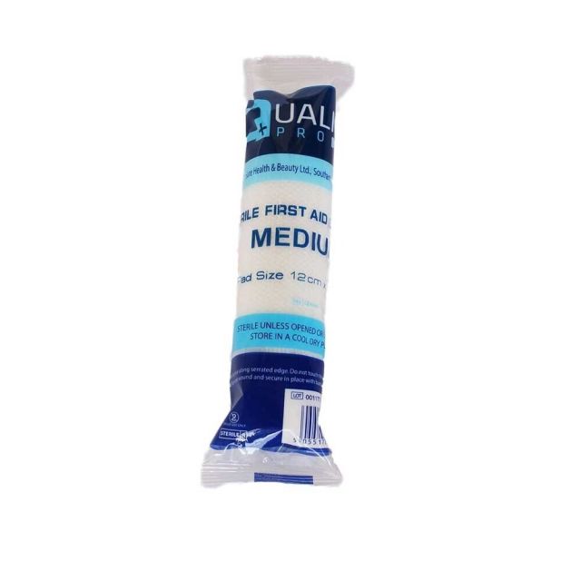 Qualicare Medium Sterile First Aid Dressing 12 x 12cm