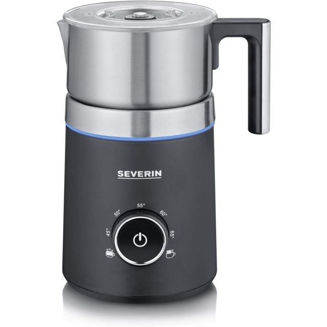 Severin SM 3586 Induction Milk Frother Spuma 700 ml, Black-Stainless Steel