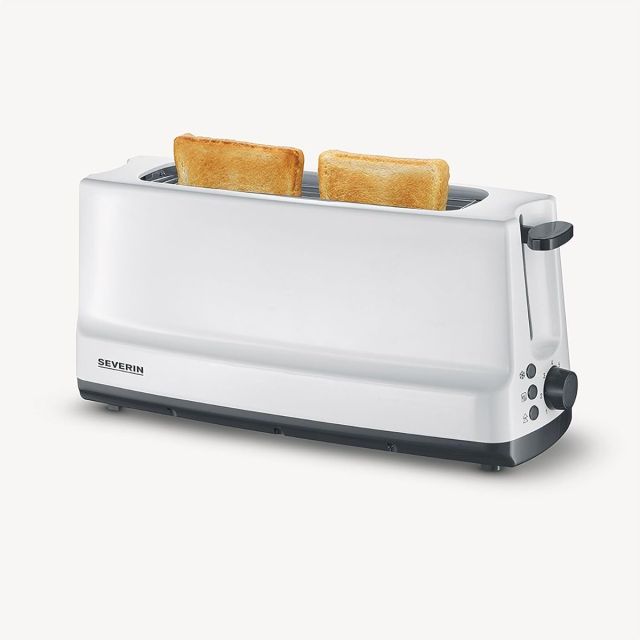 Severin Automatic Long Slot Toaster 2 Slice Stainless Steel White 800W - 2232