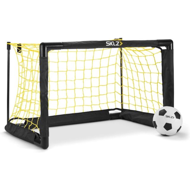 SKLZ Pro Mini Football Goal with 5" Soft Ball - Indoor and Outdoor Use Soccer