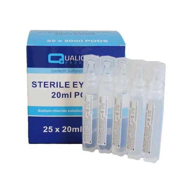 Qualicare Sterile Eye Wash 20ml - 25 Pods