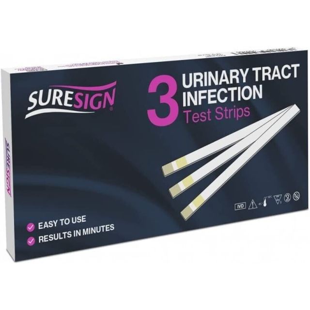 Suresign UTI Urinary Tract Infection Test Strips - 3 Individual Tests