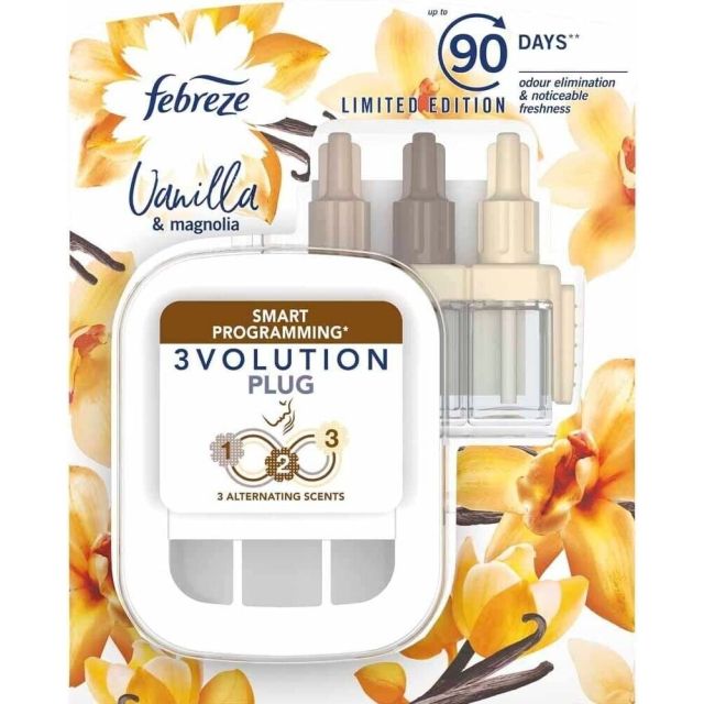 Febreze 3Volution Air Freshener Plug In Starter Kit Vanilla & Magnolia 20ml