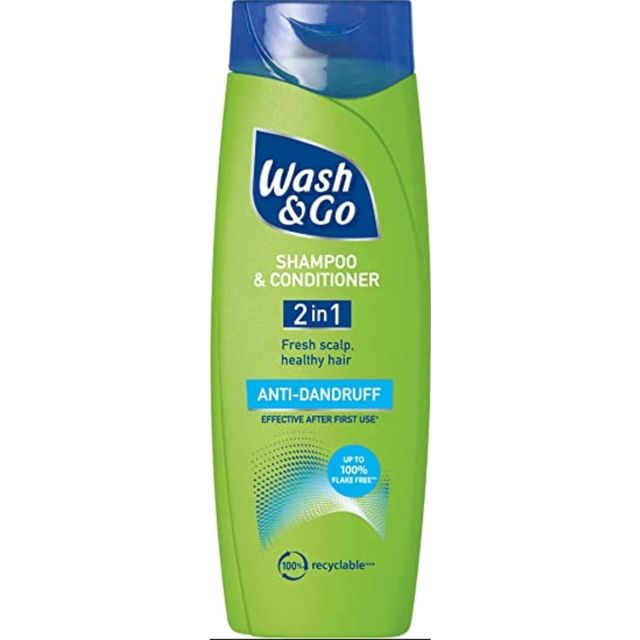 Wash & Go 2 In 1 Shampoo and Conditioner Anti Dandruff Healthy Hair 200ml