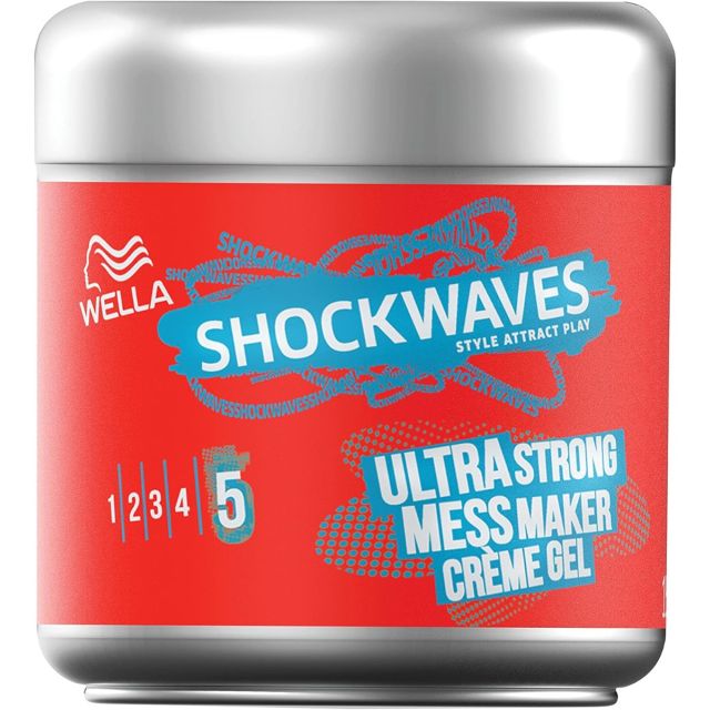 Wella Shockwaves Ultra Strong Mess Maker Crème Gel, 150ml