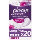 Always Discreet Sensitive Bladder Incontinence Womens Panty Liners Plus 20 Pack