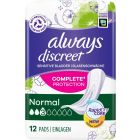 Always Discreet Incontinence Pads Normal for Sensitive Bladder - 12Pack