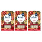3 x Ambi Pur Febreze 3Volution Air Freshener Plug-In Refill, Apple Satinwood