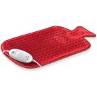 Beurer HK44 Fast Electric Heat Pad In Traditional Hot-Water Bottle Design Red