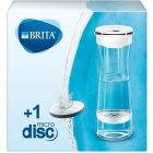 BRITA Fill & Serve White / Graphite Water Filter Carafe, Volume 1.3L/Funnel 0.5L