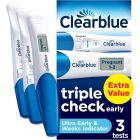 Clearblue Pregnancy Test Ultra Early Triple-Check & Date Combo Pack / 3 Tests