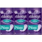 Always Dailies Normal Fresh & Protect, Odour Neutralising Pantyliners, 96 Count (32 x 3 Packs)