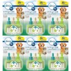 6 x Ambi Pur Febreze 3Volution Air Freshener Plug-In Refill, Fights Pets Odour