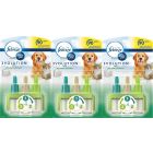 3 x Ambi Pur Febreze 3Volution Air Freshener Plug-In Refill, Fights Pets Odour