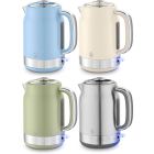 Swan Retro Jug Kettle, Rapid Boil, Removable Limescale Filter, Easy Pour 360 Deg