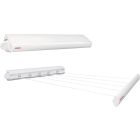 Leifheit Rollfix 210 Longline Wall Mounted Towel Rack Airer Dryer Rack - White