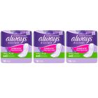 Always Discreet Sensitive Bladder Incontinence Pads, Small Plus, 48 Count (16 x 3 Packs)