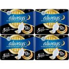 Always Ultra (Size 5) Secure Night Extra with Wings, Sanitary Towel Pads, 32 Count (8 x 4 Packs)