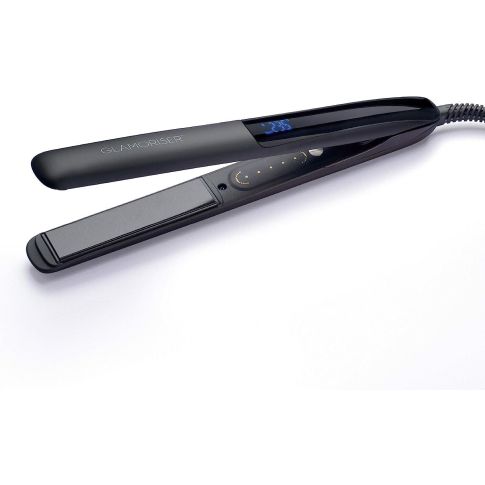 Glamoriser Smart Straightener with Black Diamond Oil Infused Ceramic Plates for Improved Conditioning Shine